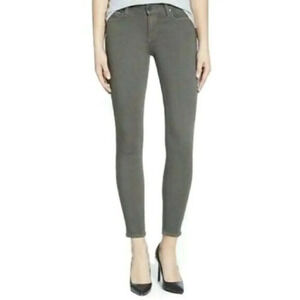 Paige Verdugo Faded Vine Gray Green Skinny Jeans 29